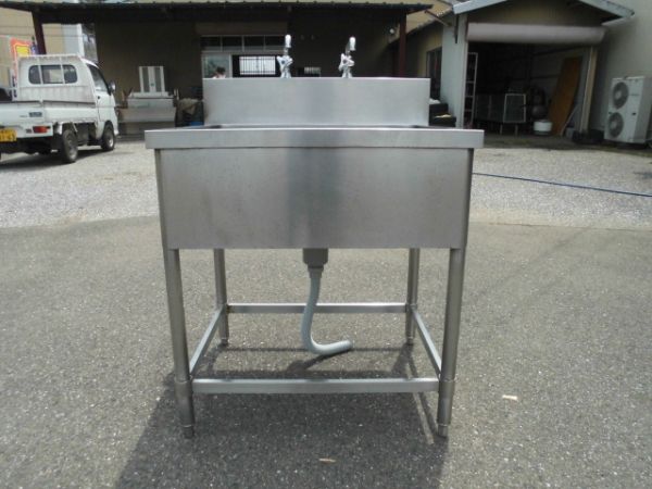 ステンレス流し台中古 一槽シンク -
