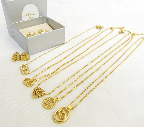 まとめ売り☆ディオール/ネックレス&イヤリング7P/中古(R7338)