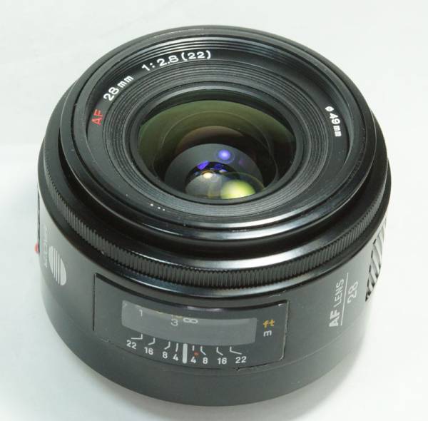 SONY α A用 MINOLTA AF 28mm 1:2.8 SAL28F28同 フルサイズ 4N