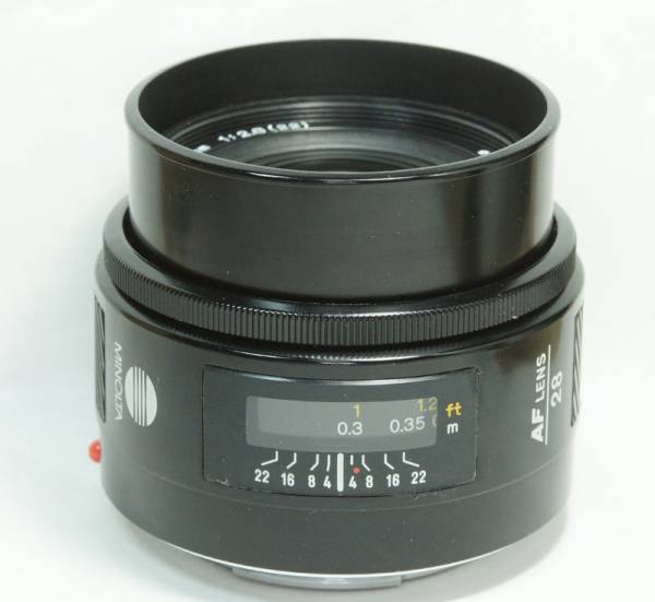 SONY α A用 MINOLTA AF 28mm 1:2.8 SAL28F28同 フルサイズ 4N
