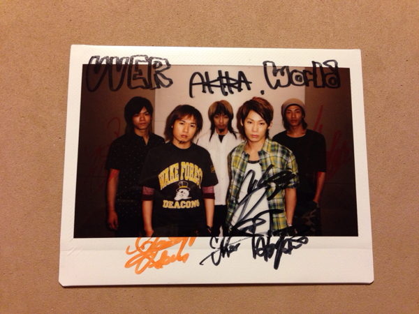 当選品】UVERworld 直筆サインポラ 美品
