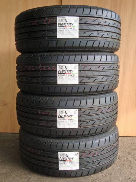 ４本セット ブリヂストン NEXTRY 215/45R17 215/45/17 2016年製