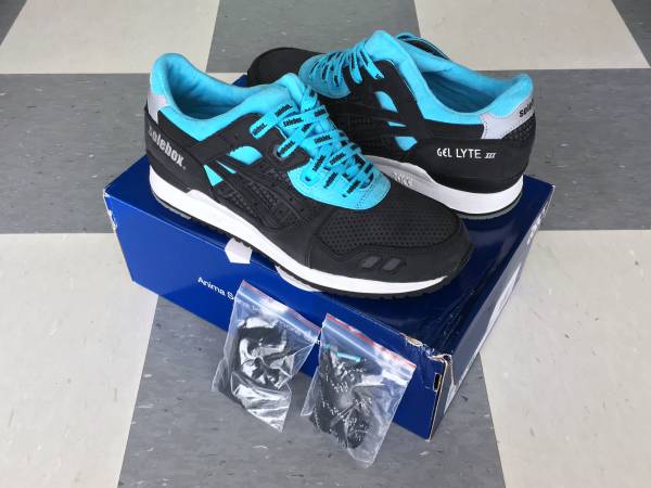 激レア US8.5 新品 ASICS Gel Lyte III Solebox Blue Carpenter