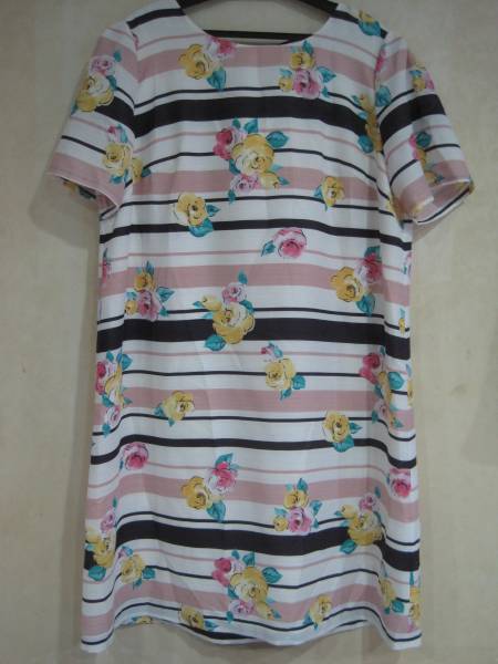 新品★Rose Tiara ローズティアラ★薔薇柄素敵なワンピ 42