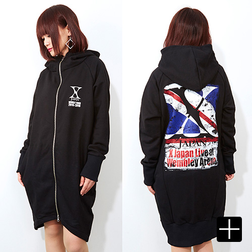 ※6/20まで X JAPAN WORLD TOUR 2015-2016 ロングパーカー(L)