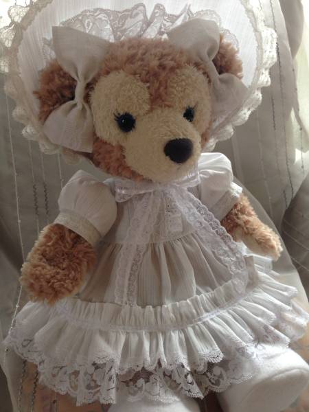 ★シェリーメイ・白・ボンネット付ドレス５点セット・金券可