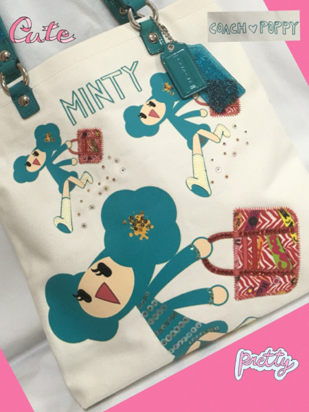 ◆激レア◆COACH◆ポピー◆ゴールディちゃんが可愛い♡トートバッグ◆難あり◆ 激レア！入手困難！☆コーチCOACH 新品☆ポピーちゃん☆トート