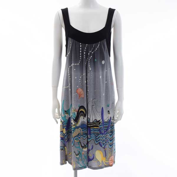 ◆美品◆ツモリチサト◆プリントロングワンピース 2・qn28