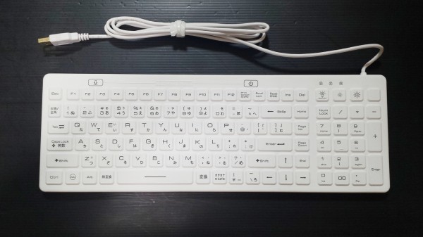 IP68準拠 防水・防塵対応バックライト付き日本語106キーボード