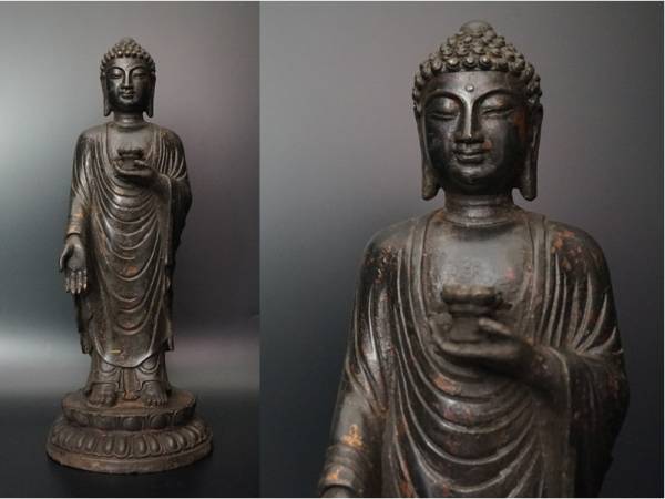 インド ブロンズの仏像 ナンディ 牛 青銅 17世紀