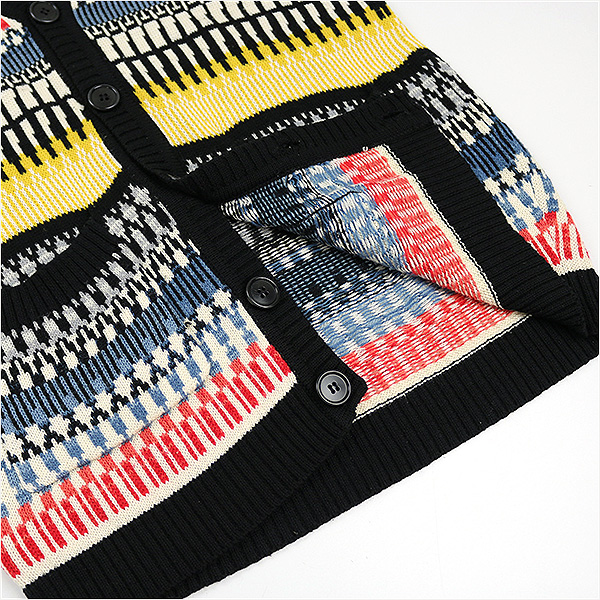 HENRIK VIBSKOV 13AW MONDAY CARDIGAN ジャカードカーディガン S
