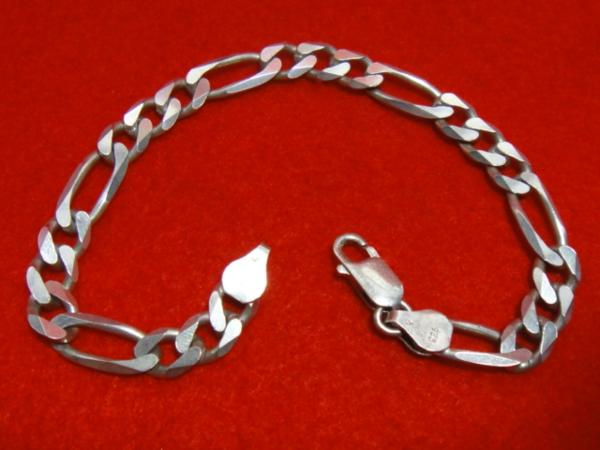 高級 重厚 ビンテージ 925シルバー製 ブレスレット イタリア