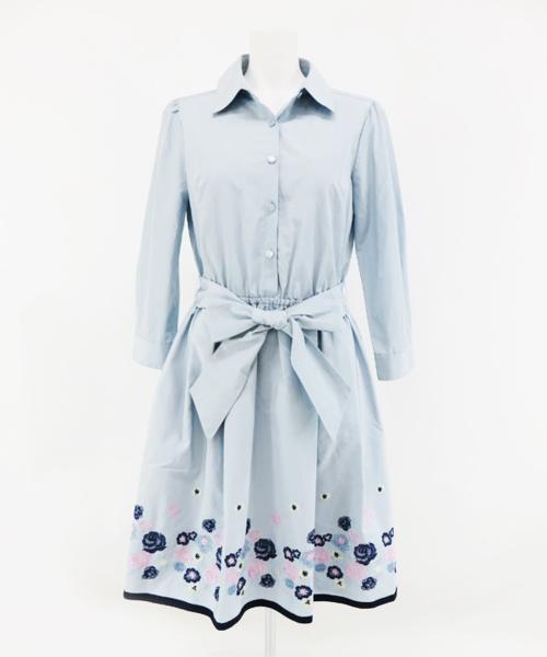 ◇【L'EST ROSE レストローズ】刺繍ワンピース MT