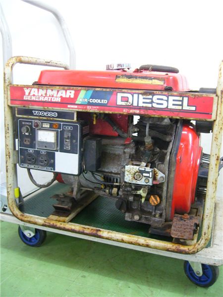 YANMAR/ヤンマー ディーゼル発電機 YDG 206 単相 100V 60Hz(発電機 