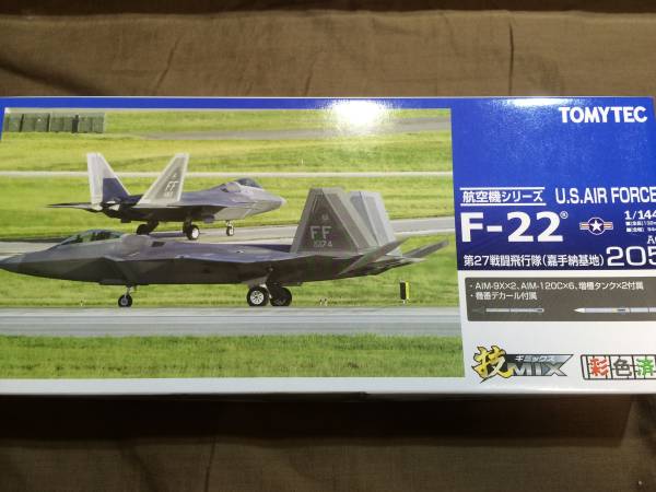米空軍 技MIX 第27戦闘飛行隊 F-22 TOMYTEC (嘉手納) プラモデル