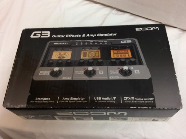 34803 □ ZOOM [G3 Ver 2.0] 動作ok 中古マルチエフェキター □ 実は名