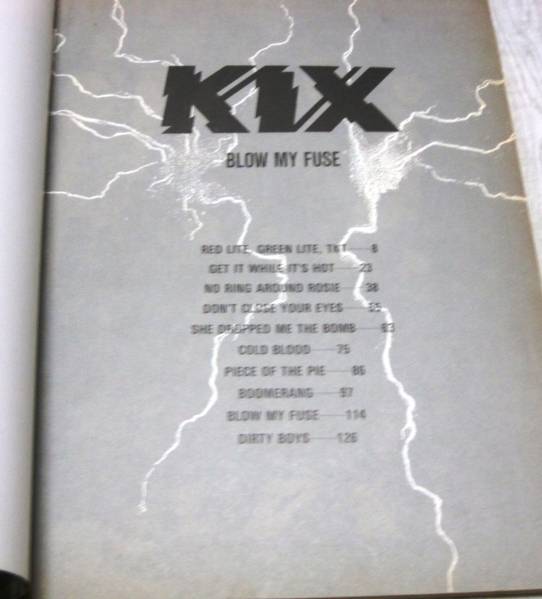 キックス KIX BLOW MY FUSE バンドスコア ポピュラー 本、雑誌 【公式