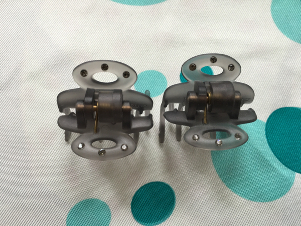 ☆未使用☆コンプレックスビズ☆クリップ☆２個セット☆グレー☆