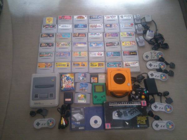 SFC本体・ソフト、GC本体など・色々ジャンク品です。