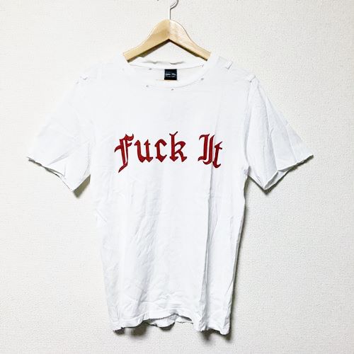 NUMBER (N)INE ナンバーナイン FUCK IT ダメージ加工Tシャツ 2