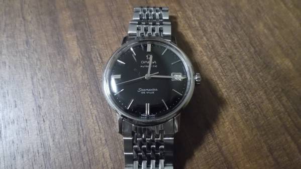 オメガシーマスター　デビルデイト565　24石1966年製OH済極上