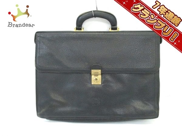 ロエベ ビジネスバッグ 黒 レザー LOEWE ジャンル 【公式通販】