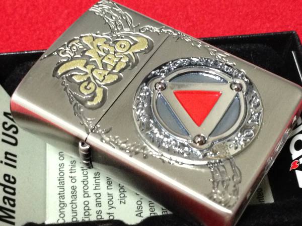 新品未使用品！ZIPPO 牙狼 ガロ 両面 装飾 三角形エンブレム_1