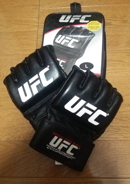 UFCオープンフィンガーグローブ　Lサイズ UFC 公式 オープンフィンガーグローブ ファイトグローブ Lサイズ 名