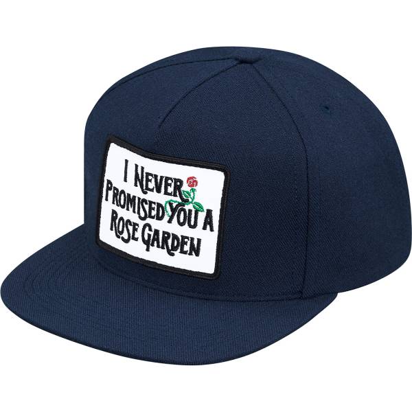 15ss Supreme Rose Garden 5-Panel Cap ネイビー ローズ 薔薇