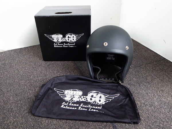 ☆新古TT&CO 500-TX スモールジェットヘルメット黒検BUCOBELL