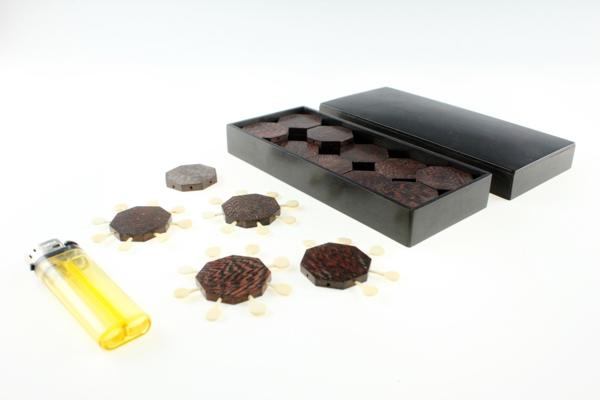 【明治期＊大名・香道具『唐木箱・鉄刀木花押入香道具』】