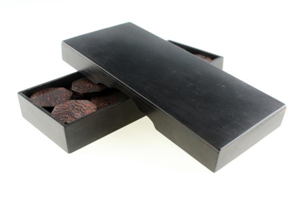 【明治期＊大名・香道具『唐木箱・鉄刀木花押入香道具』】