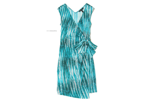 美品☆BCBGマックスアズリア☆お洒落!プリントワンピースY396 美品☆BCBGマックスアズリア☆お洒落!プリントワンピースY396