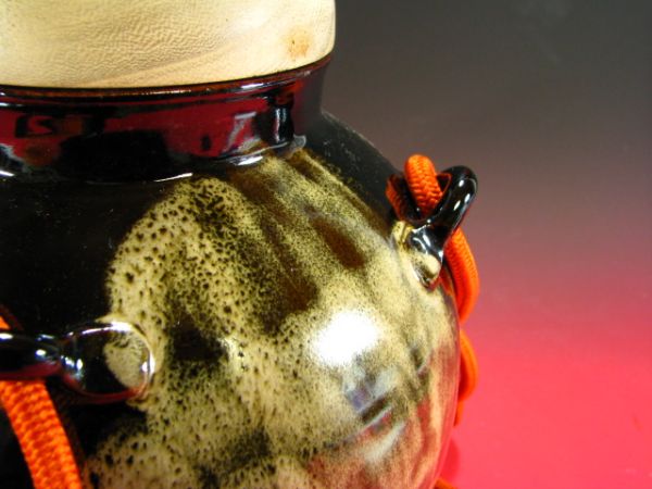 得価，新品】 ∴古∴【瀬戸釉 飾壺】草山 茶壺 飾壷 茶道具 共箱 無傷