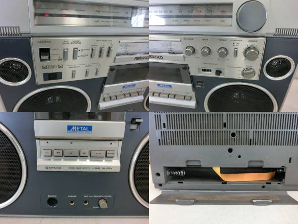 定番，大得価 ☆HITACHI ラジカセ TRK-8600 動作品☆