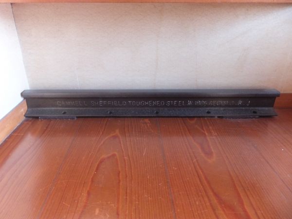 歴史的品◆英国カムメル社・１８８５年製レール・長さ約1.1ｍ◆