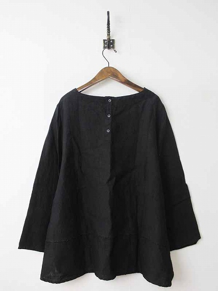 cheer チアー 札幌浅草 製品染めリネンフレアプルオーバー*長袖