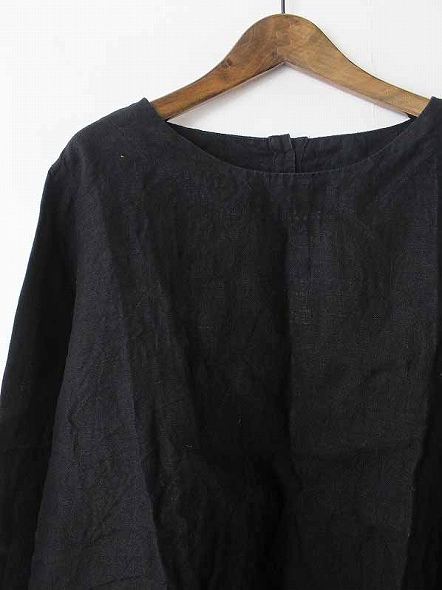 cheer チアー 札幌浅草 製品染めリネンフレアプルオーバー*長袖