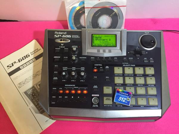 ☆Roland サンプラー SP-606 CF512M　純正CD付き☆