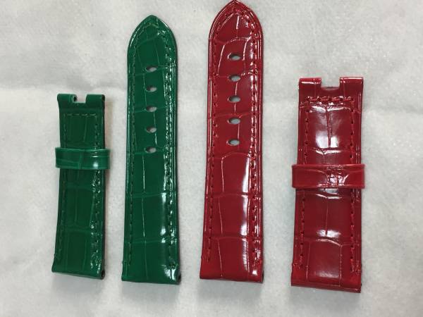 パネライ純正ベルトアリゲーター22mm 2セット 新品 尾錠用 パネライ