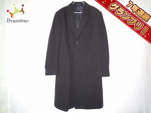 アルマーニコレッツォーニ コート メンズ 新品同様 黒 冬物