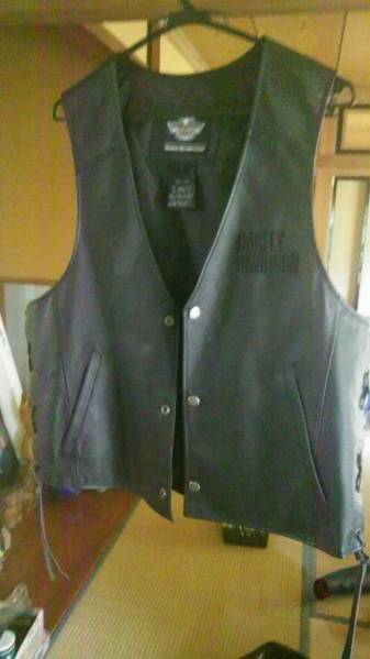 ハーレーライダー　革ベスト　Lサイズ