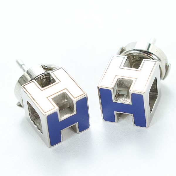 ◇美品◇エルメス◇カージュドアッシュ Hキューブ ピアス・ux42