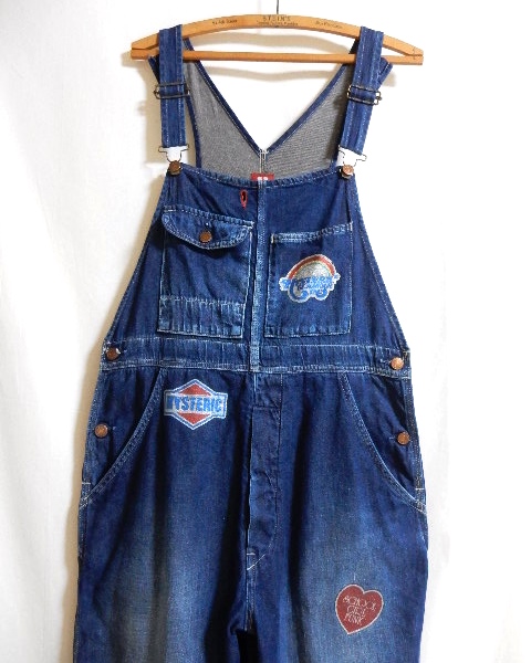 即決【ヒステリックグラマー デニム オーバーオール FREE】