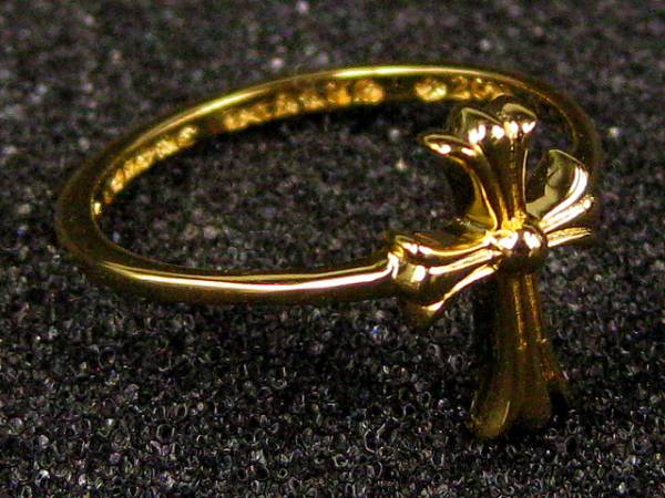 クロムハーツ正規品バブルガムクロスリング10号22k仕様