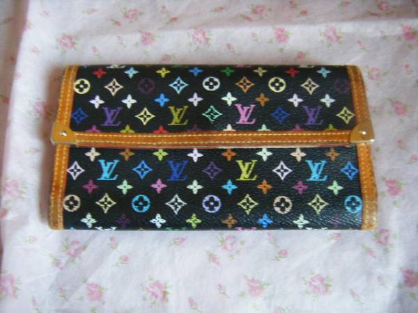 ルイ・ヴィトン マルチカラー ポルトトレゾール 長財布 LOUISVUITTON