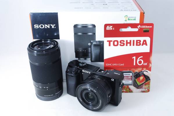 定番，大得価 ☆極美品☆SONY ソニー α6000 ILCE-6000Y ダブルズーム