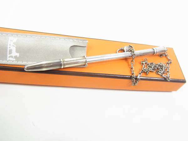 ■エルメス■ボールペン■チェーン付き■シルバー925■J0430 エルメス チェーン付き HERMES -「ボールペン)」(エルメス)の中古品