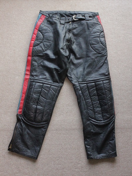 LEATHER PANTS 70〜80s パテッドレザーパンツ モトクロスパンツ W80cm