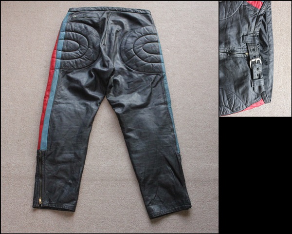 LEATHER PANTS 70〜80s パテッドレザーパンツ モトクロスパンツ W80cm